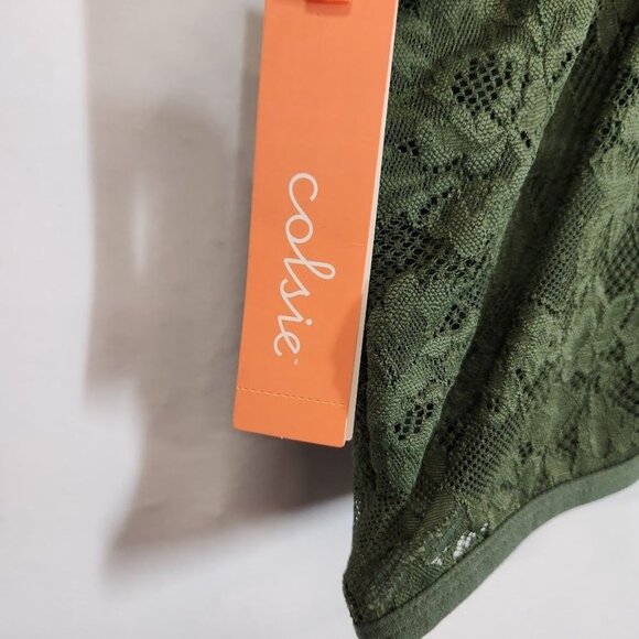 NWT Colsie Women's 80's Lace Brami in Green size XS‎ - Picture 5 of 9